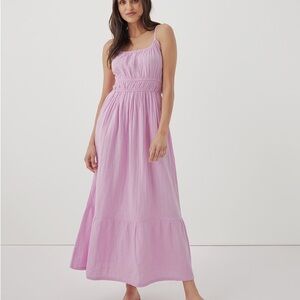 Pact Lavender Pink Maxi Dress